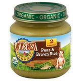 Earths Best Organic Peas & Brown Rice, 2 (6 Months+) - 4 Ounces