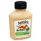 Annies Naturals Mustard, Organic, Horseradish - 9 Ounces