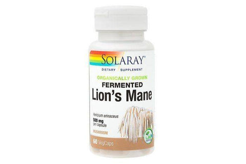 Organically Grown Lion'S Mane Mushroom Solaray 60 Vcaps