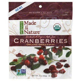 Made In Nature Organic Dried Fruit, Cranberries - 5 Ounces