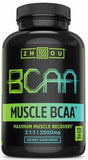 Zhou BCAA, Muscle, 2:1:1, 2500 mg, Veggie Capsules - 120 Veggie Capsules