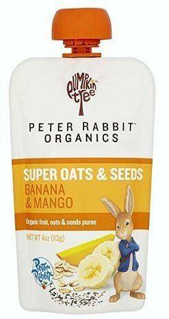 Peter Rabbit Organics Super Oats & Seeds, Banana Mango - 4 Ounces