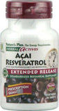Nature's Plus Herbal Actives Acai Resveratrol Extended Release - 30 Tablets
