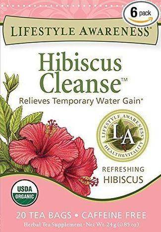 Lifestyle Awareness Hibiscus Cleanse Herbal Tea - 20 Tea Bags