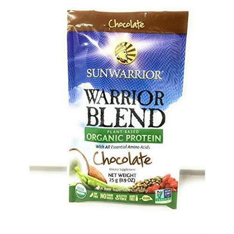 Sun Warrior Warrior Blend Organic Plant Based Protein Chocolate Flavor-25 g