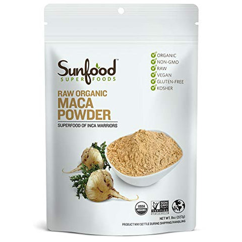 Sunfood Superfoods Raw Organic Maca Powder-8 Oz