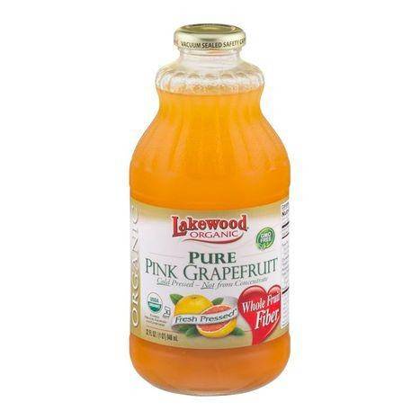 Lakewood Organic Pure Pink Grapefruit Juice - 32 Ounces
