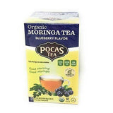 Pocas Tea Blueberry Flavor Organic Moringa Tea - 20 Count