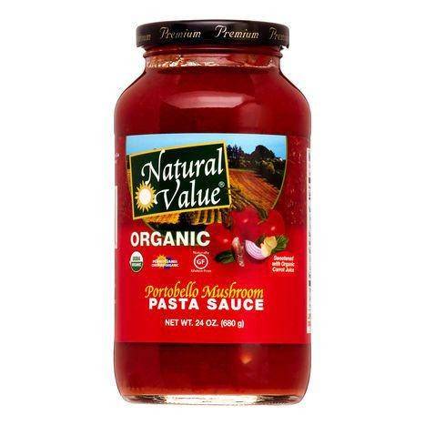 Natural Value Organic Roasted Garlic Pasta Sauce - 24 Ounces