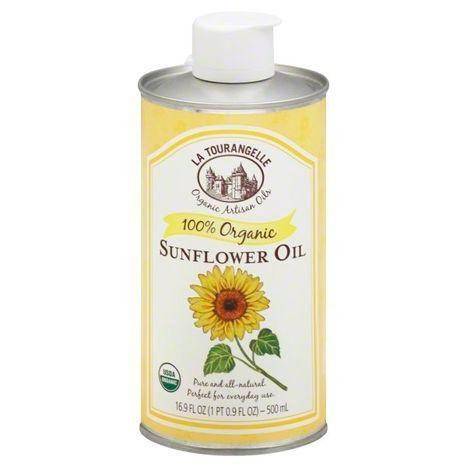 La Tourangelle Sunflower Oil, Organic, High Oleic - 16.9 Ounces