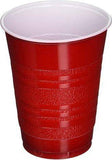 Krasdale Red Plastic Cups - 50 Count