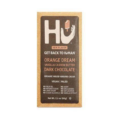 Hu Cacao, Organic, Orange Dream/Vanilla Cashew Butter/Dark Chocolate, House-Ground - 2.1 Ounces