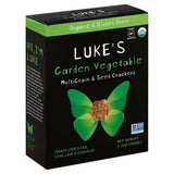 Lukes Crackers, MultiGrain & Seed, Garden Vegetable - 3.5 Ounces