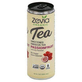 Zevia Organic Hibiscus Tea, Sweetened, Passionfruit - 12 Ounces