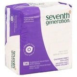 Seventh Generation Maxi Pads, Chlorine Free, Overnight, with Wings, Free and Clear - 14 Each