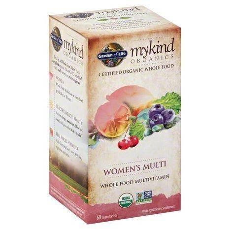 Garden of Life MyKind Organics Multi, Women's, Vegan Tablets - 60 Count