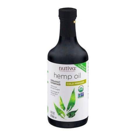 Nutiva Hemp Oil, Cold Pressed - 16 Ounces