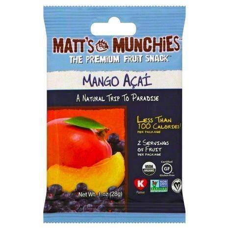 Matt's Munchies Fruit Snack, Mango Acai - 1 Ounce