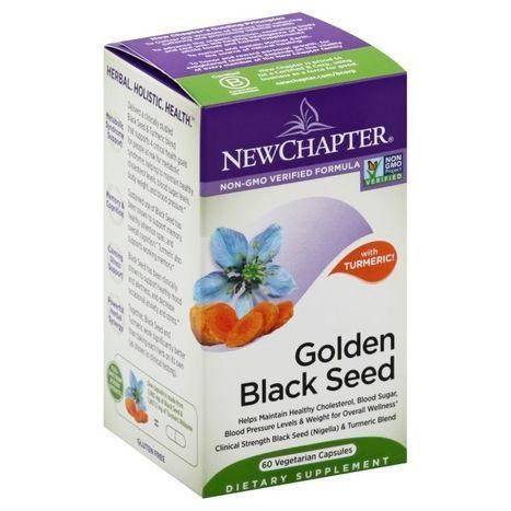 New Chapter Golden Black Seed, with Turmeric, Vegetarian Capsules - 60 Each