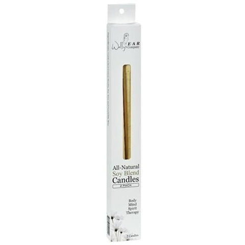 Wally's Natural Ear Candles Soy-Blend Unscented-2 Candles