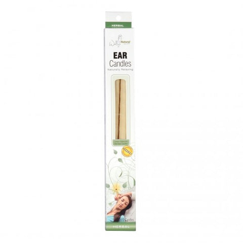 Wally's Natural Ear Candles Beeswax Herbal-2 Candles