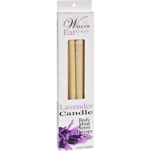 Wally's Natural Ear Candles Professional Collection Paraffin Lavender-4 Candles