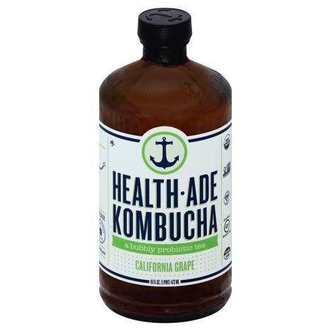 Health Ade Kombucha, Organic, California Grape - 16 Ounces