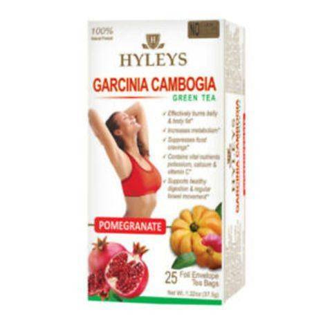 Hyleys 100% Natural Garcinia Cambogia & Pomegranate Slim Green Tea