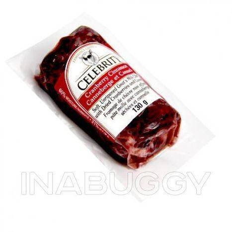 Celebrity Cranberry Cinnamon Soft Goat’s Milk Cheese - 130 Grams