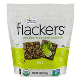 Doctor In The Kitchen Flackers Crackers, Flax Seed, Raw, Dill - 5 Ounces