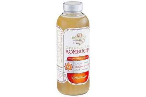 GTs Enlightened Kombucha, Organic & Raw, Gingerade - 16 Ounces