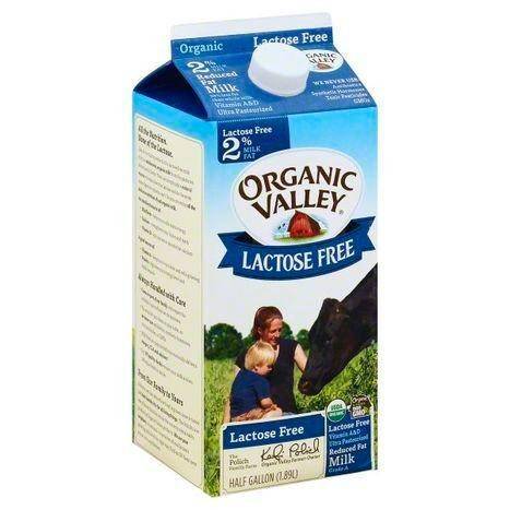 Organic Valley Milk, Lactose Free, Reduced Fat, 2% Milkfat - 64 Ounces