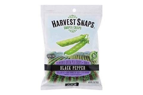 Harvest Snaps Crisps, Baked, Snapea, Green Pea, Black Pepper - 3.3 Ounces