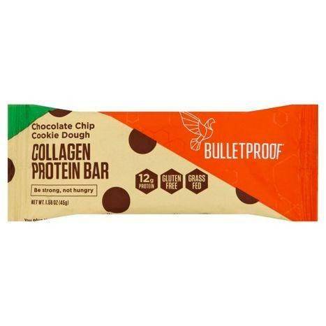 Bulletproof Protein Bar, Collagen, Chocolate Chip Cookie Dough - 1.58 Ounces