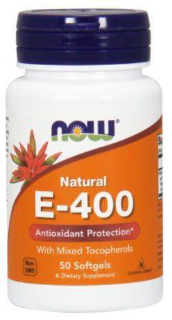 Now Natural E-400 Mixed Tocopherols - 50 Softgels