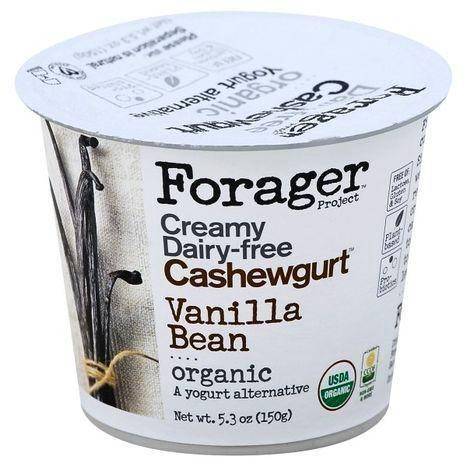 Forager Cashewgurt, Organic, Vanilla Bean - 5.3 Ounces