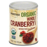 Woodstock Cranberry Sauce, Whole, Organic - 14 Ounces