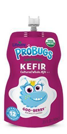 Lifeway ProBugs Kefir, Organic, Goo-Berry - 4 Each