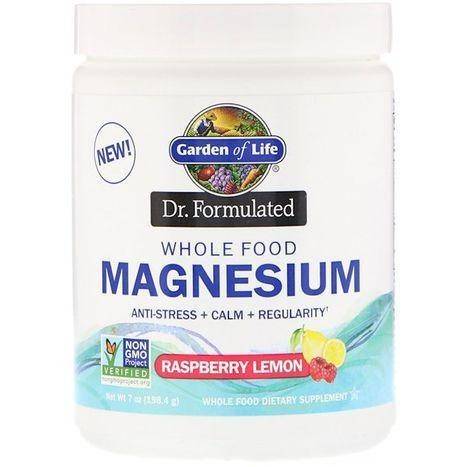 Garden of Life Magnesium, Whole Food, Raspberry Lemon - 7 Ounces