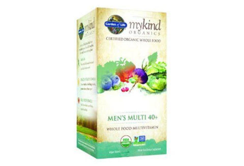 Garden of Life MyKind Organics Multivitamin, Whole Food, Men's Multi 40+, Vegan Tablets - 120 Each