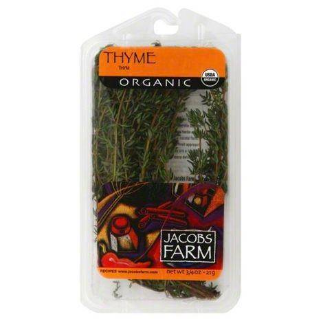 Jacobs Farm Thyme, Organic - 0.75 Ounces