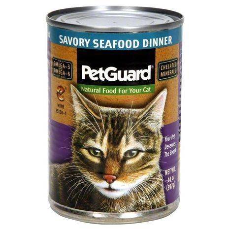 Pet Guard Cat Food, Savory Seafood Dinner - 14 Ounces