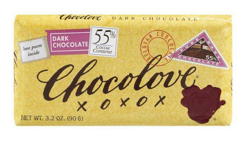 Chocolove Dark Chocolate, 55% - 3.2 Ounces