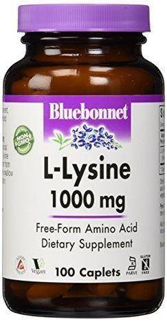 Bluebonnet Nutrition 1000MG L-Lysine - 100 Caplets